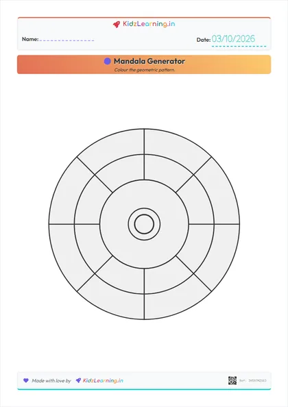Mandala Generator worksheet preview