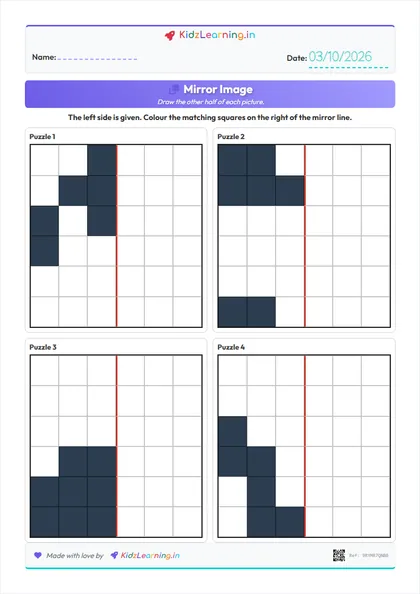 Mirror Image worksheet preview