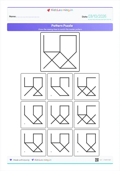 Pattern Puzzle worksheet preview