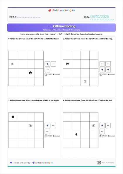 Offline Coding worksheet preview