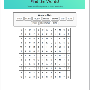 Word Search Pack — Level 3 (100 Puzzles)