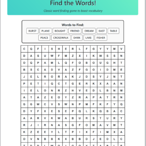 Word Search Pack — Level 4 (100 Puzzles)
