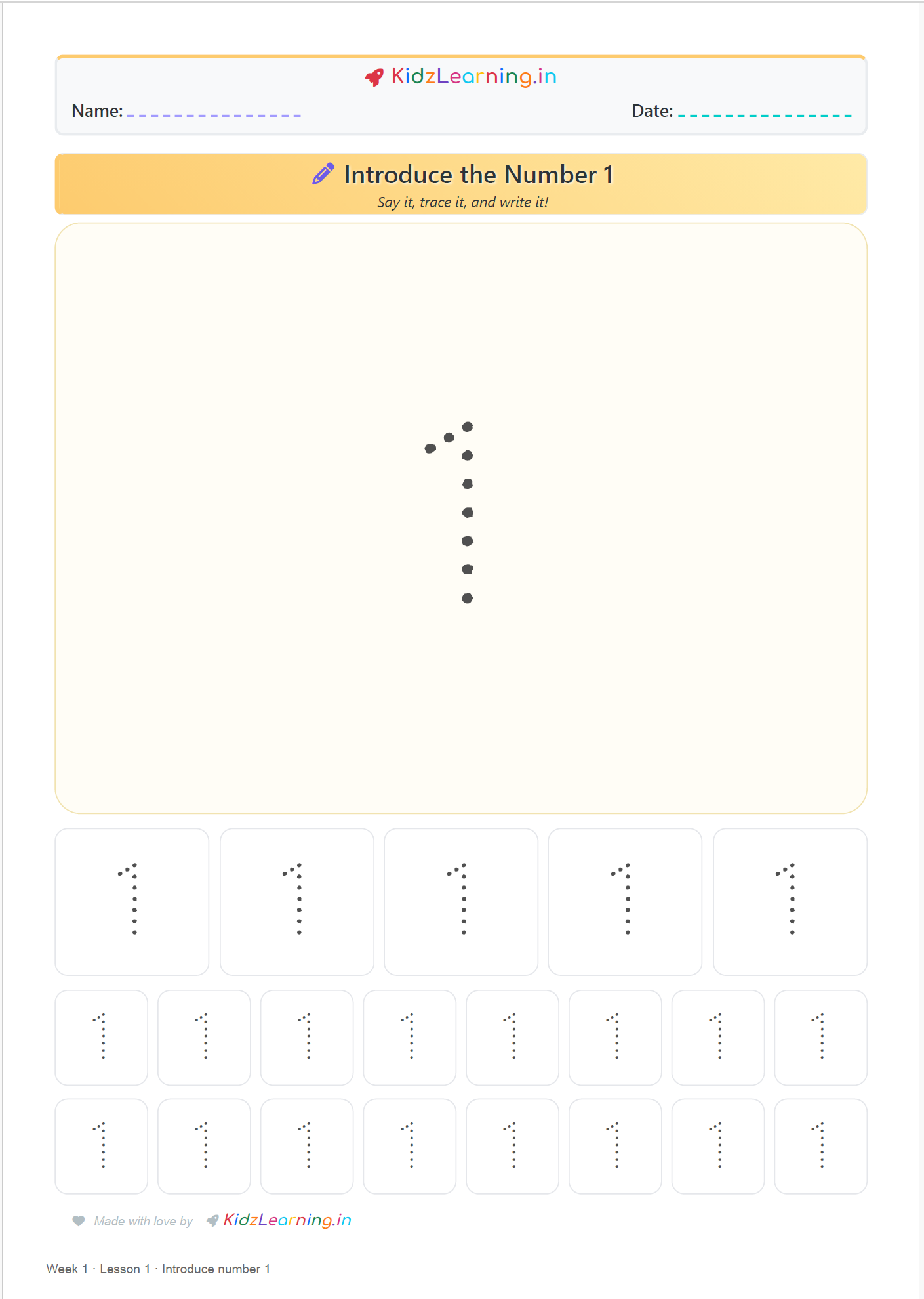 My First Numbers — Learn Numbers 1–10 preview